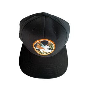 Disney x Neff Hat Mickey Mouse Black Snapback Embroidered Patch Logo Classic NWT